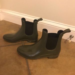 Sam Edelman Rain Boots Sz 8 in dark green